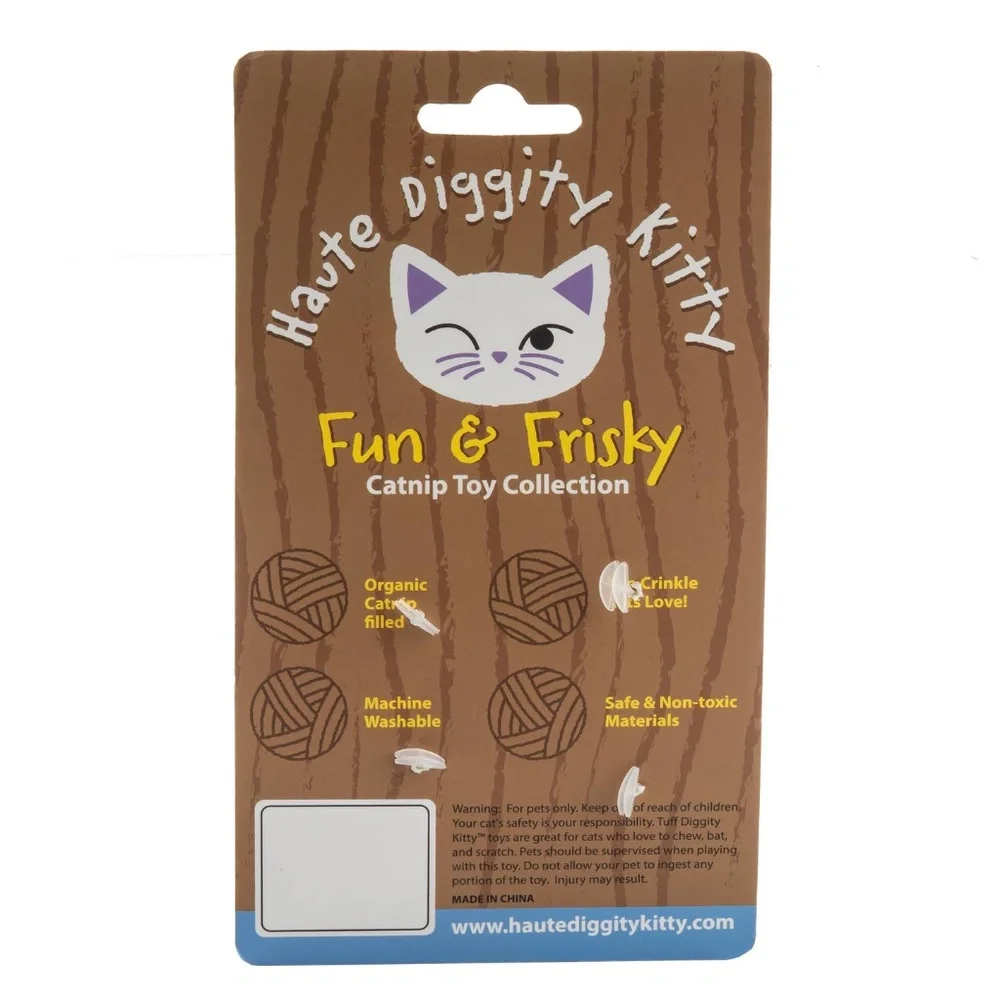 (NWT) Kitty Vuiton Balls (Monogram) Organic Catnip Toys